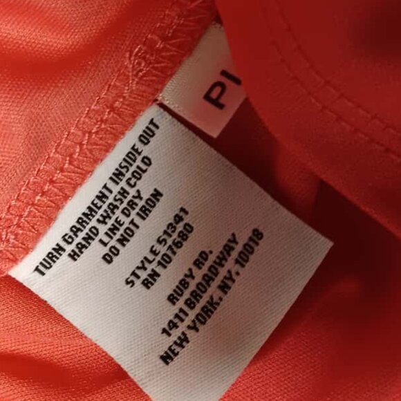 Ruby Rd Women's Button Down Shirt Sleeve Coral Floral Eyelet Lightweight - Picture 5 of 6